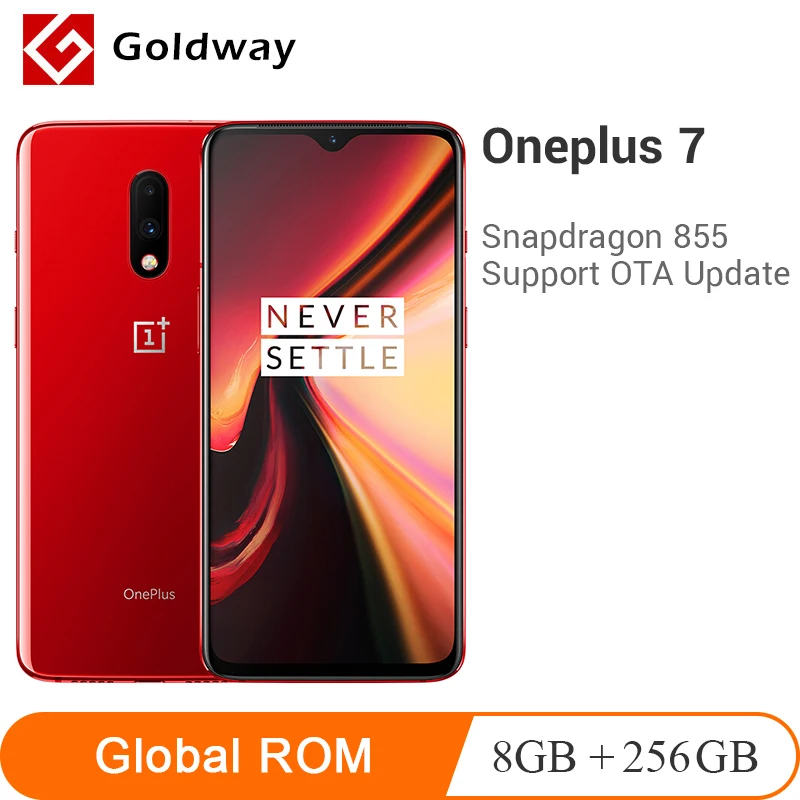 Смартфон Oneplus 7 с глобальной прошивкой, 8 ГБ, 256 ГБ, AMOLED, Snapdragon 855, 6,41 дюйма, 20 Вт, быстрая зарядка, 48мп, UFS 3,0, NFC, 3700 мА/ч, мобильный телефон