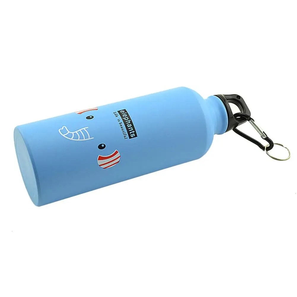 B 500ml Portable Bottle Animal Sports Aluminum Alloy Bottle For Camping Cycling Gym High Quality New Style - Цвет: B
