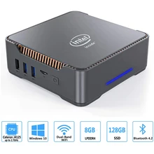 Mini PC GK3V Windows 10, Intel Gemini Lake J4125, 8 go DDR4, 128 go, 256 go, 512 go, 1 to SSD, 2.4G, 5G, WiFi, 1000M
