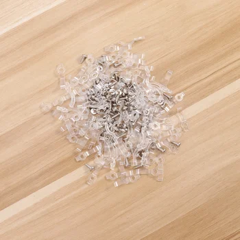 

200 pcs Screws and Fixing Clips Durable LED Strip Light One-Side Transparent Mounting Brackets Clamp Retaining Clip
