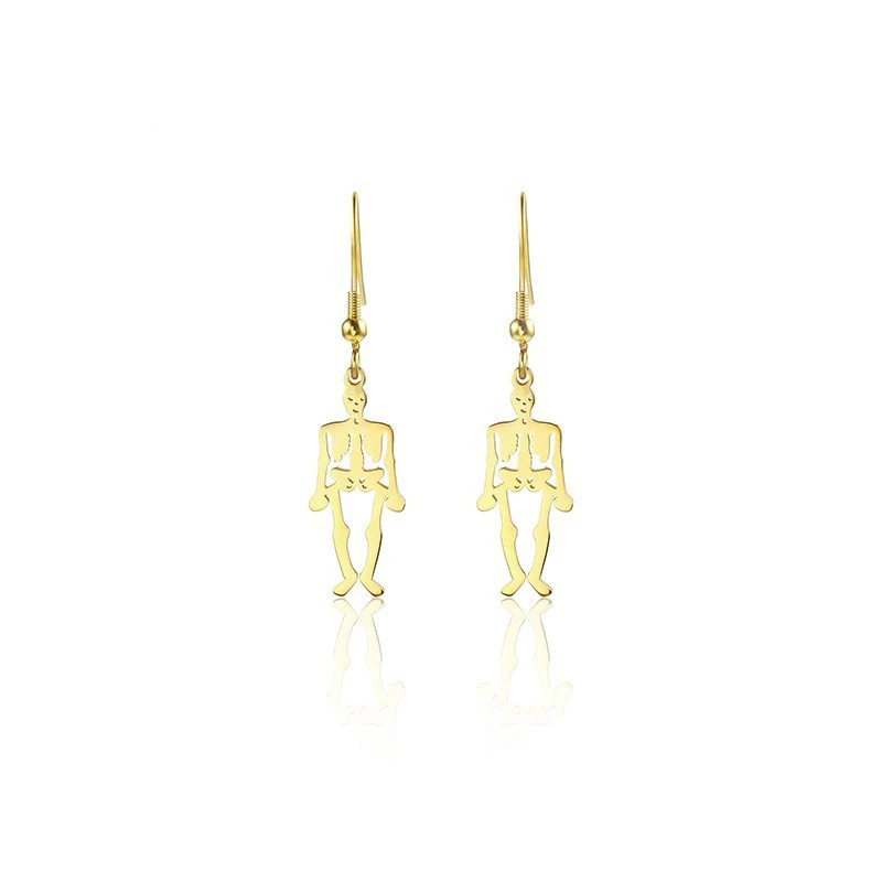 RIR Human Body Bone Structure Antique Anatomical Earrings Skeleton Vintage Halloween Anatomy Jewelry | Украшения и аксессуары