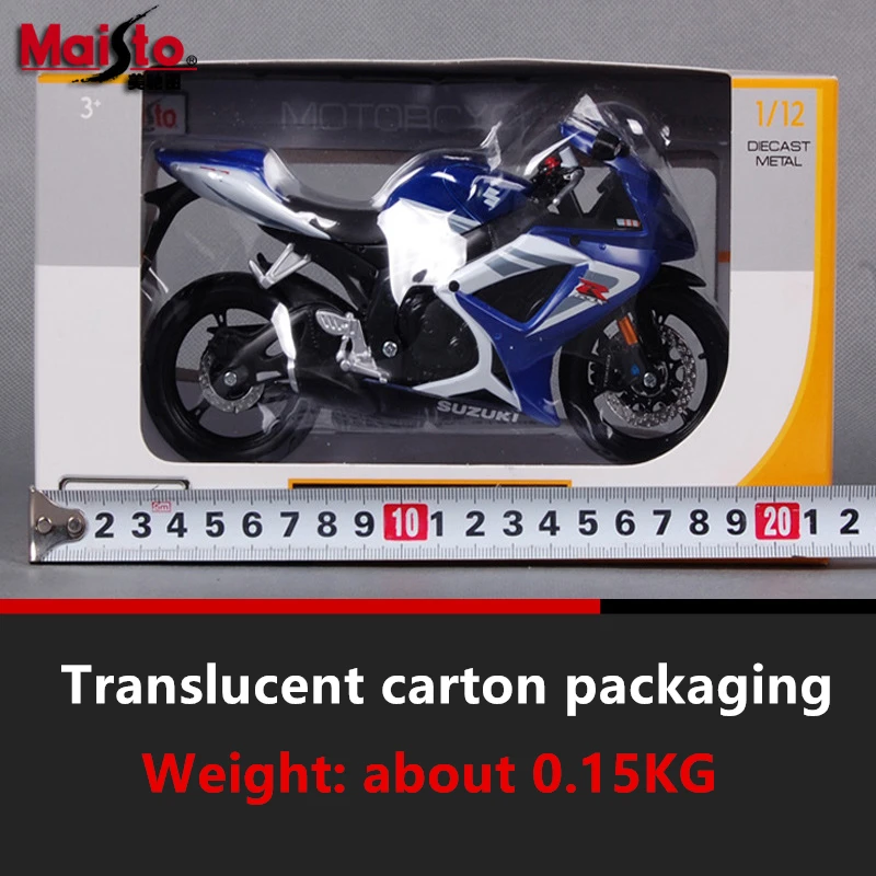 Maisto 1:12 Suzuki GSX-R750 скремблер имитация сплава Мотокросс Авторизованная модель мотоцикла Игрушка автомобиль Коллекционирование подарки