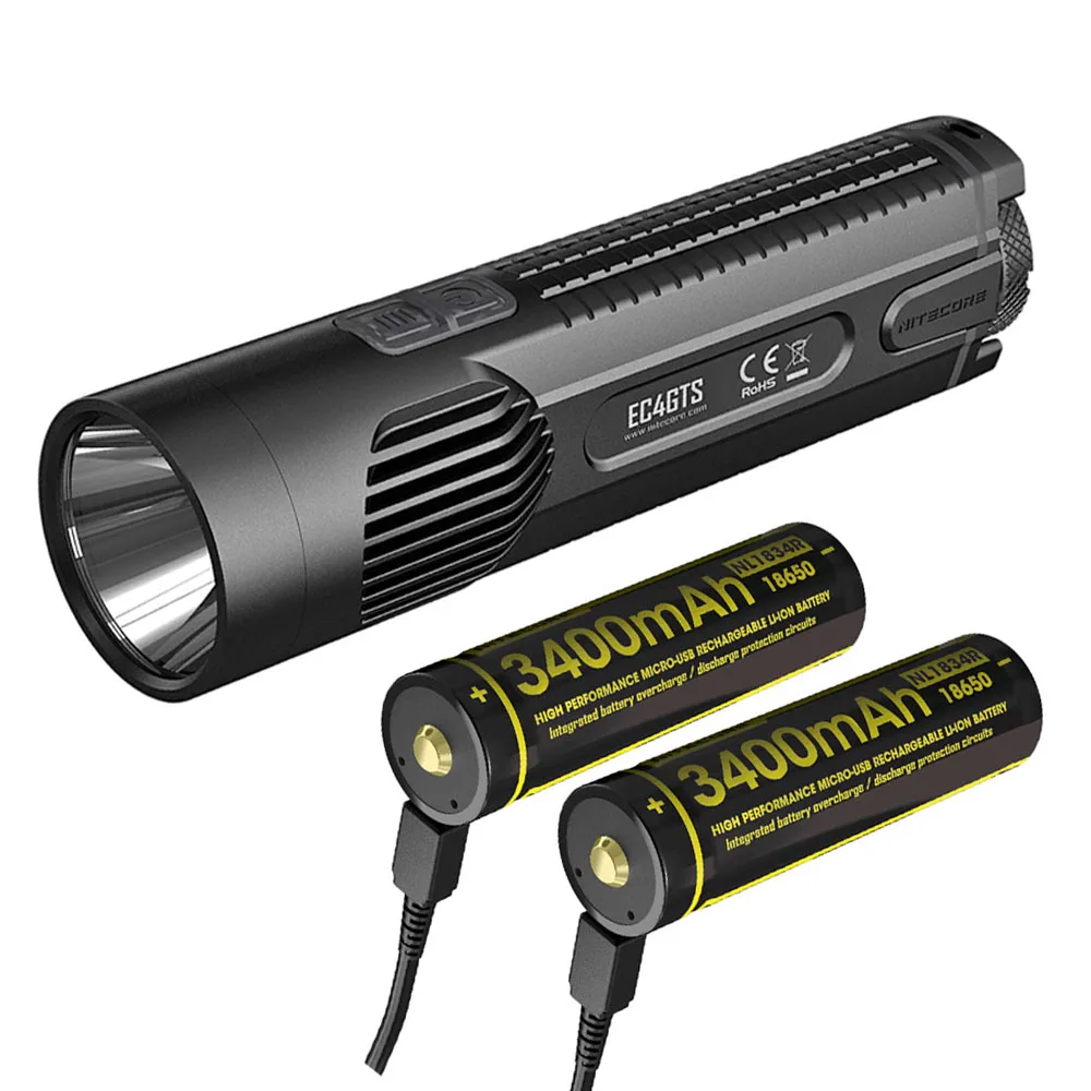 NITECORE EC4GTS фонарик Cree XHP35 HD max 1800 люмен луч бросок 396 м ...
