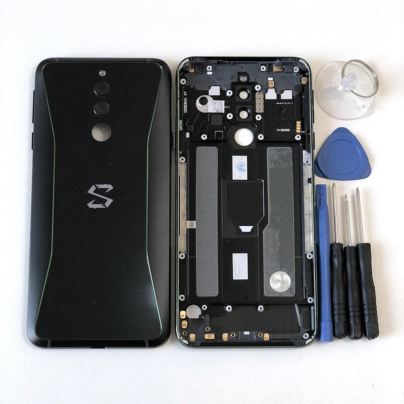M& Sen для 6,0" Xiaomi Black Shark Helo Blackshark Helo AWM-A0 задняя металлическая крышка батарейного отсека чехол+ объектив для рамы камеры