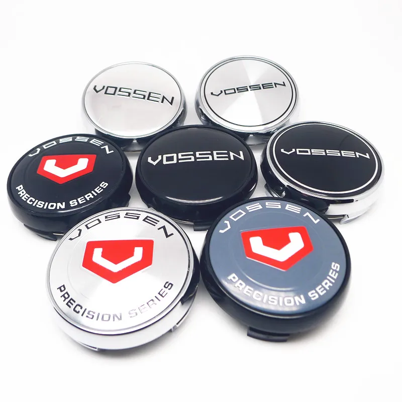 4 Pezzi 65Mm 60Mm Vossen Mozzo Cerchio Tappo Centrale Per Raggi Te37 Copriruota 56Mm Vossen Distintivo Emblema Adesivo Styling