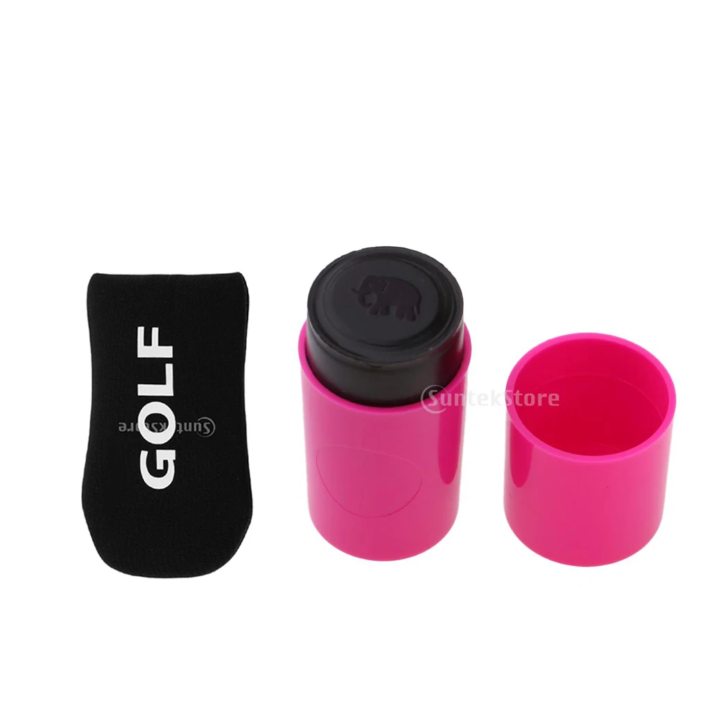 1 Piece Golf Ball Stamp Stamper Marker Elephant Shape for Golf Ball Decor. +1x Golf Mallet Head Cover Putter Cover