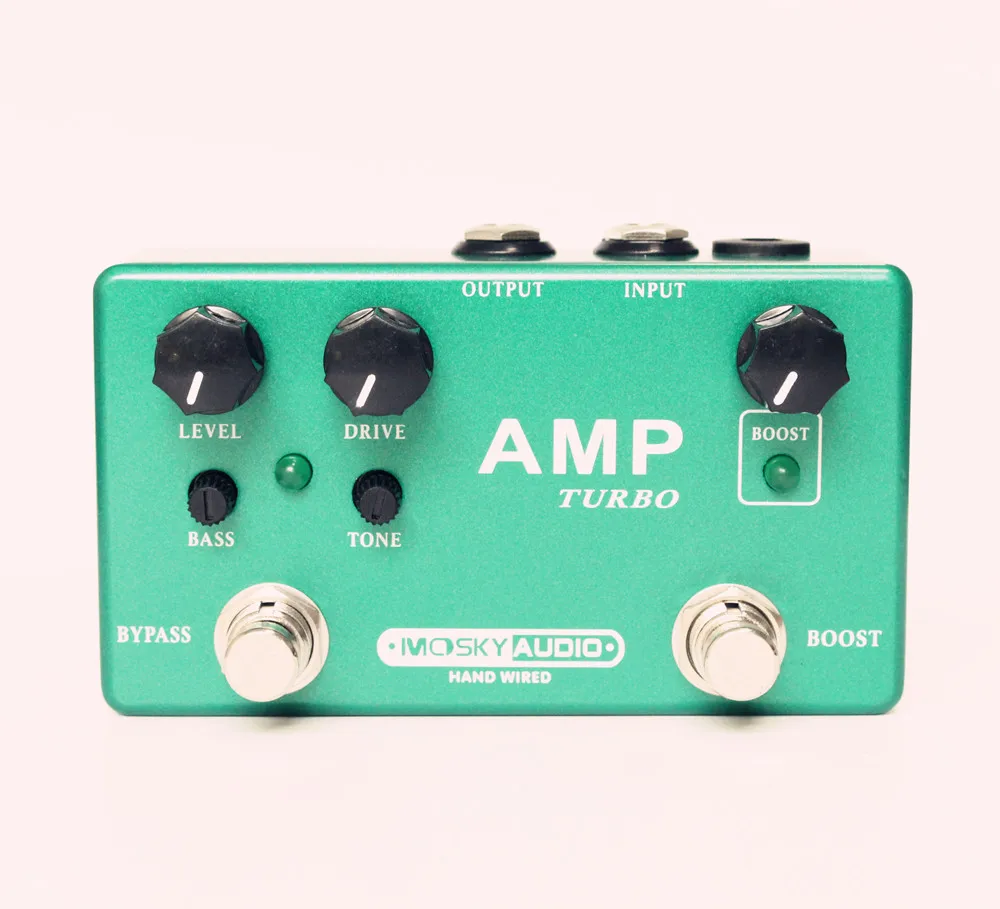 MOSKY AMP TURBO 2-в-1 гитарная педаль Boost+ Классический Overdrive эффекты байпасс Аксессуары для гитары Lover