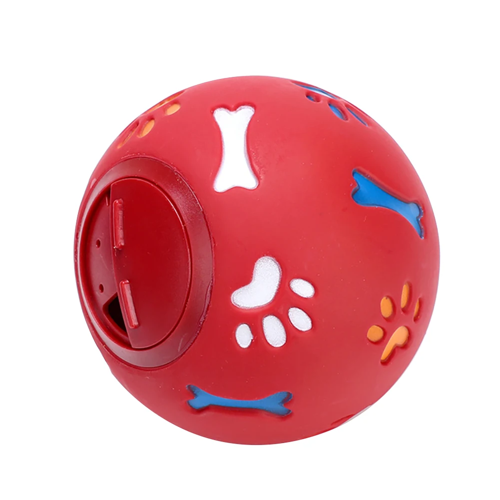 

11cm Pet Dog Toy For Dogs Pure Natural Rubber Leakage Food Ball Interactive Pet Cat Teething Training Balls Toys