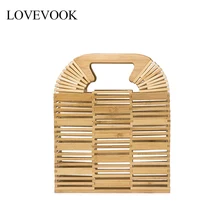 Женская сумка в руках из бамбука LOVEVOOK, деревянная сумка ручной работы для путешествия, пляжная сумка в форме корзины для лета, большой емкости