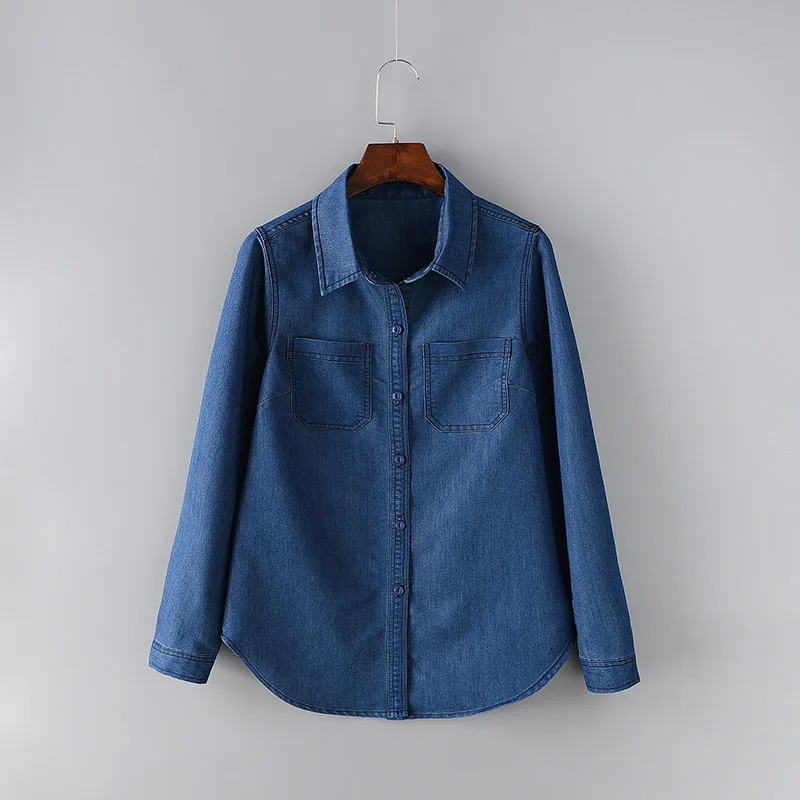 oversized denim shirt plus size