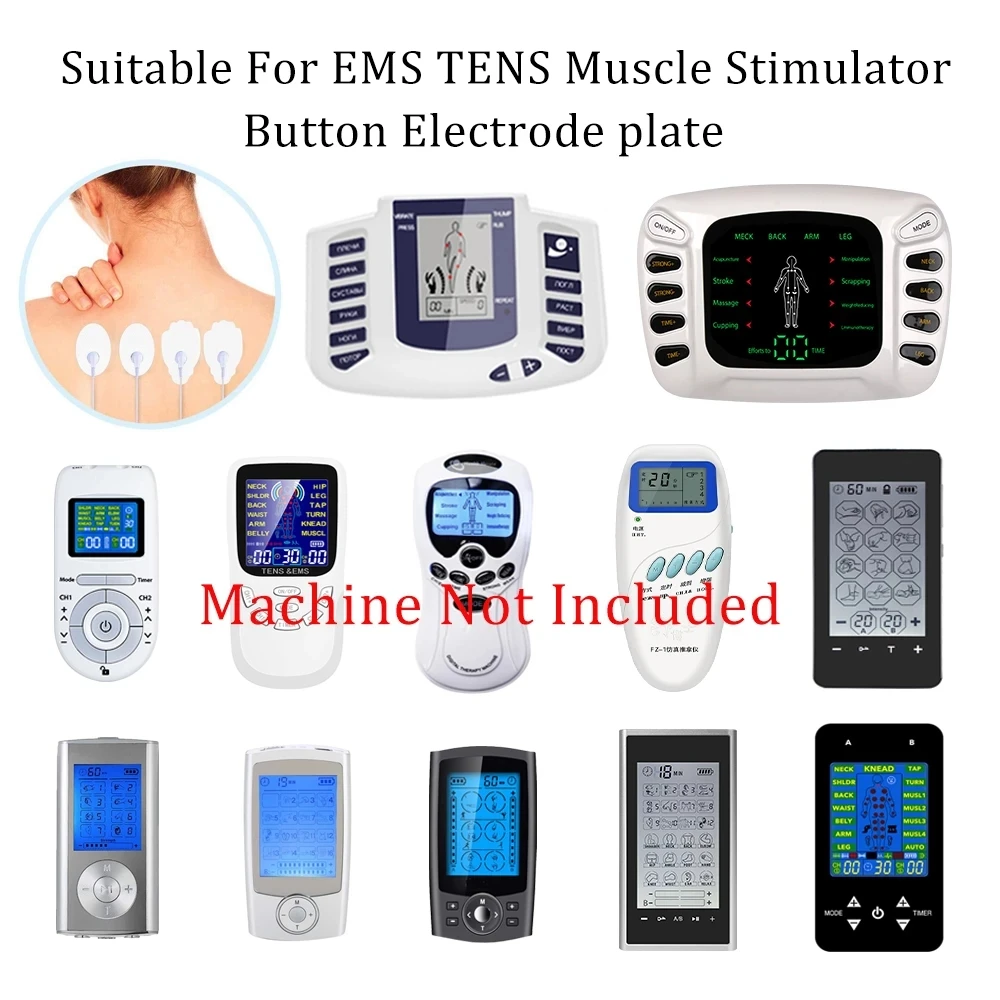 Parches de electroestimulación tens, almohadillas de electrodos para Tens,  acupuntura, máquina de fisioterapia, Ems, estimulador muscular nervioso,  adelgazamiento - AliExpress