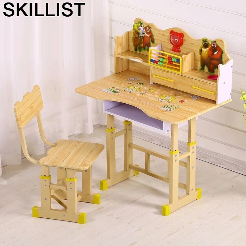 Mesinha Infantil Avec шезлонг Mesa De Estudio для детей ясельного возраста и стул регулируемый