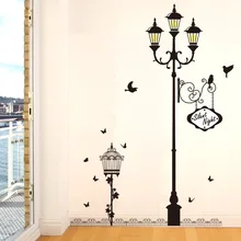 0229 лампа истории спальня теплая прикроватная Наклейка на стену s гостиная диван ТВ фон клей для обоев бумага декоративная наклейка