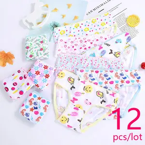 5Pcs/Lot Assorted Cute Cartoon Pattern Girls Underwear Panties