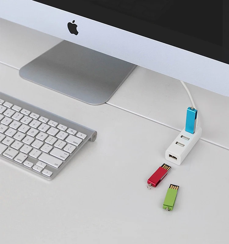 4 Порты и разъёмы разветвитель адаптер мини-usb 2,0 Hi-Скорость адаптер USB 2,0 4-Порты и разъёмы HUBFor ПК компьютер