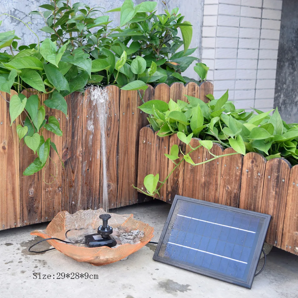 

Newest SP025 Modern Design Home Garden Decoration Mini Solar Powered Solar Panel Fountain Pool Garden Watering Pump
