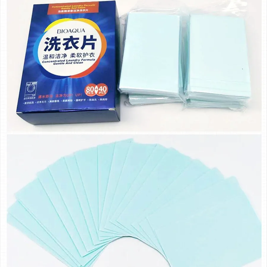 160 Pcs Laundry Tablets Detergent Laundry Paper Nano Super Concentrated
