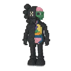 Blocos de construção tijolos modelo companheiro figuras de arte bloco de construção pré escolar aprendizagem brinquedos educativos para crianças