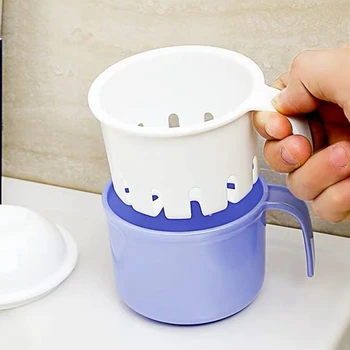 

Denture Box Denture Cup with Strainer Potable Denture Bath Box Case Can Be Used As a Gift for Mom and Dad for Safe Guard Denture