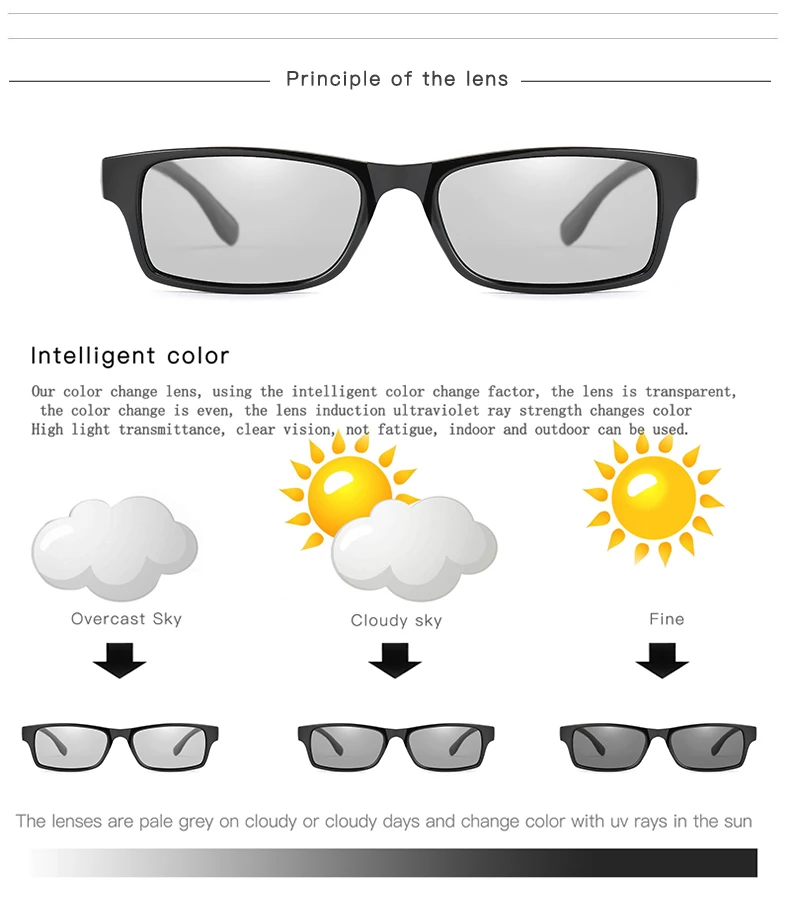 Квадратные фотохромные солнцезащитные очки, мужские поляризационные солнцезащитные очки-хамелеон, мужские сменные цветные очки, прямоугольные солнцезащитные очки для вождения