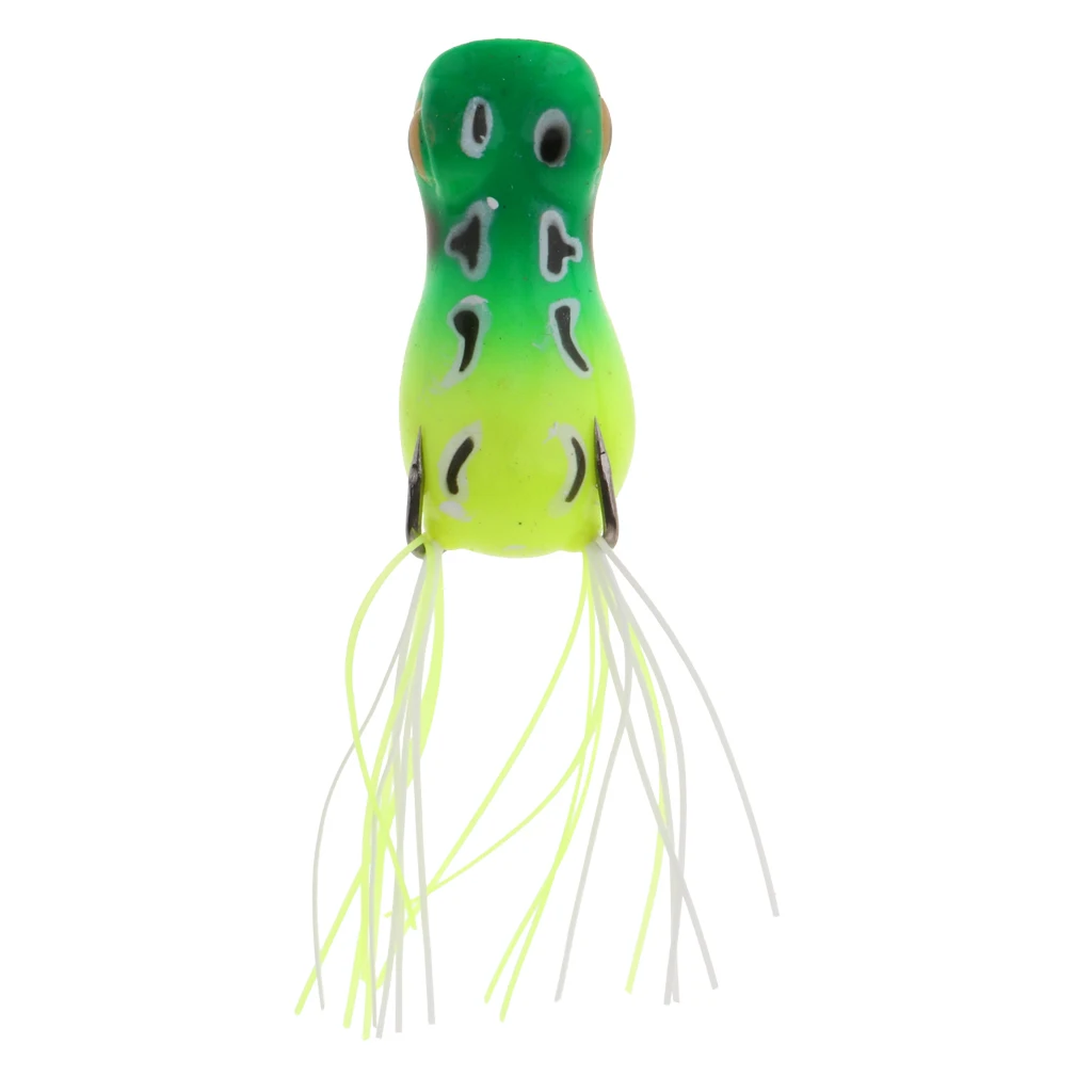 5 cm Topwater Frog Fishing Lure 3D eyes Lifelike Crankbaits double Hook Baits Universal Swimbait Fishing Tackles