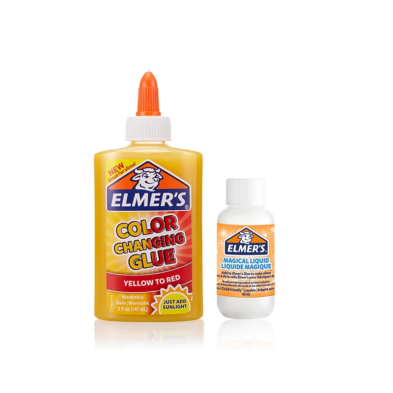 Elmer's – Kit Slime à couleur changeante/translucide, colle 147ml +  activateur de Slime liquide magique 68ml, lavable, sûr, non toxique -  AliExpress