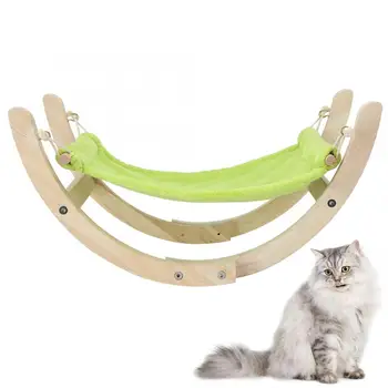 

Cute Pet Hanging Beds Pet Warm Swinging Bed Easy Assemble Cat Hammock Pet Supplies Green Pet Bed Shelf Beds