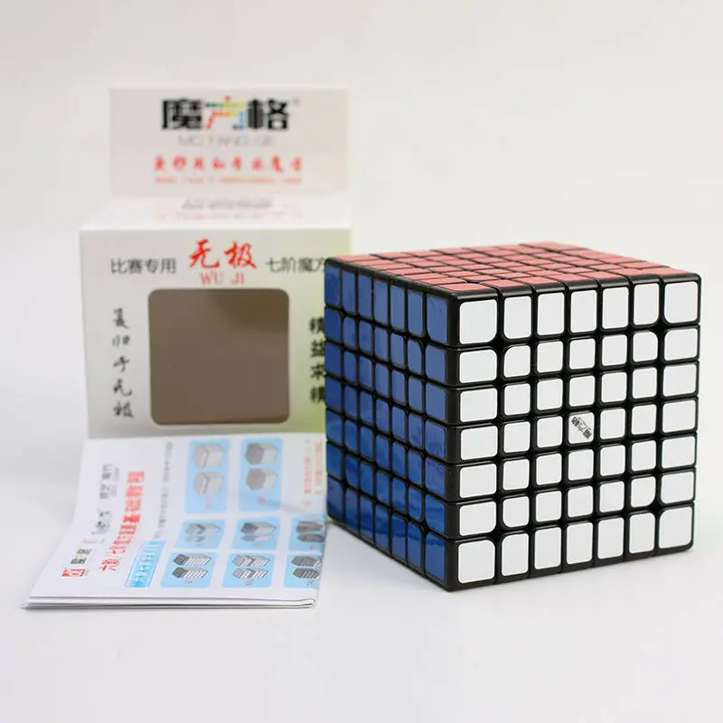 Qiyi Wuji 7x7 Волшебный Куб Головоломка Развивающие игрушки черный 7 слоев кубар-Рубик на скорость 7x7