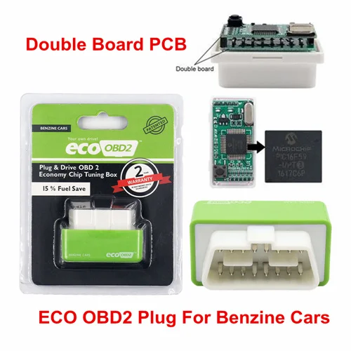 2 Layer PCB ECOOBD2 Chip NITROOBD2 Tuning Box ECO OBD2 Nitro OBD2 Original Plug Gasoline Diesel More Power Torque Save Fuel Cylinder Stethoscope Code Readers & Scanning Tools