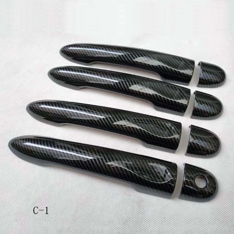 

for Mercedes Smart Forfour 453 Chrome Door Handle Cover Trim Car Accessorios Abs Plastic Colors Carbon Fiber