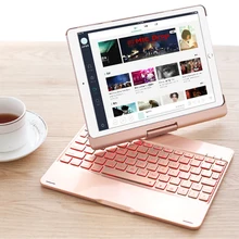 IPad 9.7 Case with Keyboard for 2018&2017 iPad 9.7,iPad Pro 9.7,iPad Air 1,iPad Air 2 - Built-in 7 Colors Breathing,360 Degree