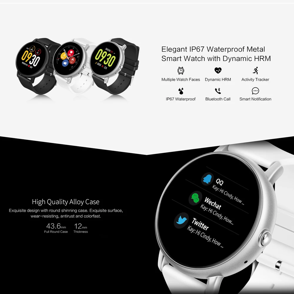 S666 Bluetooth набор вызова Ответ часы Смарт-часы пульсометр фитнес-трекер носить браслет MTK2502 IOS