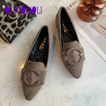 

Spring Black Flat Loafers Women PU Leather Boat Shoes Metal Decoration Casual Flats Female khaki Loafer Shoes Fashion Q113