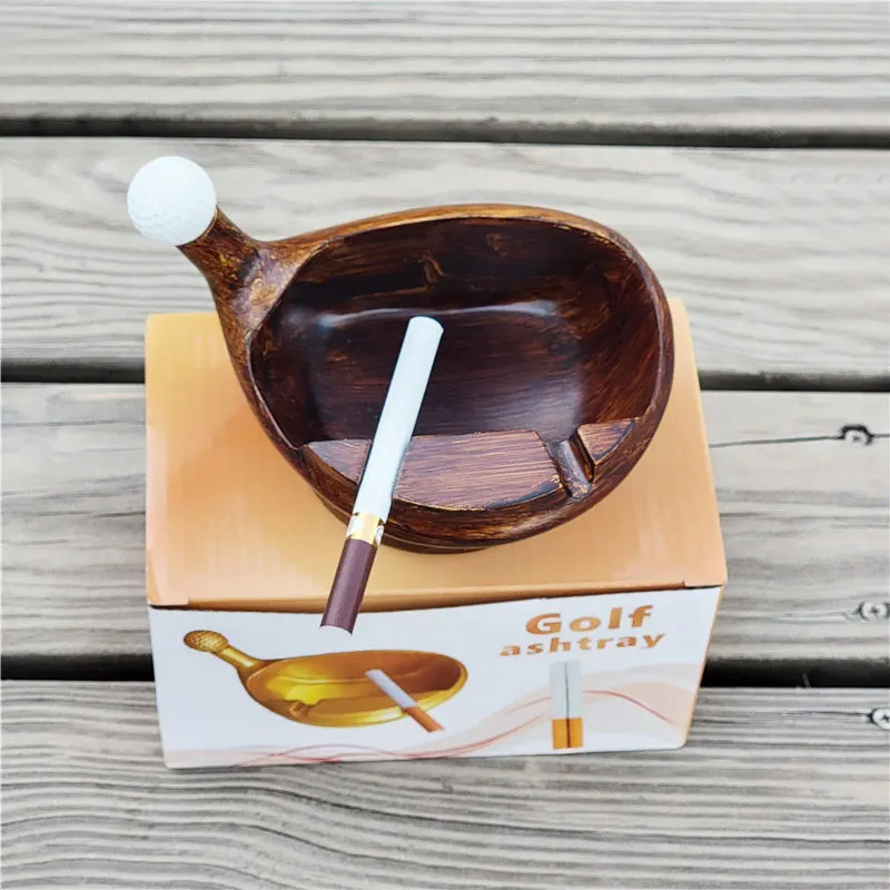 Golf Ashtray ห้องนั่งเล่น Creative บุคลิกภาพ2ผู้ถือ Driver Golf Ashtray