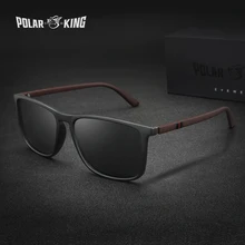 Polarking-gafas de sol polarizadas de lujo para hombre, lentes de sol clásicas de Estilo Vintage para viajes y pesca, 400