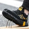 New Design Safety Work Shoes Boots For Men Anti-Smashing Safety Shoes Steel Toe Boots Men Construction Safety Boots Sneakers ► Photo 2/6