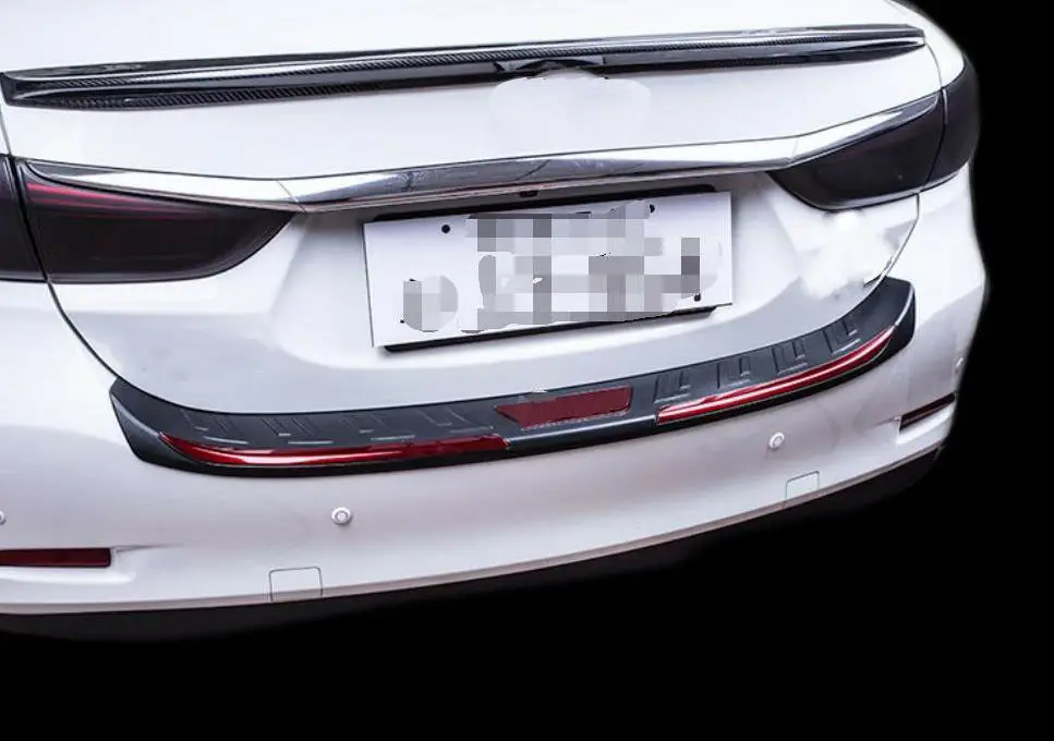 Модификация автомобиля автомобильные аксессуары пластиковый Задний бампер протектор Подоконник Пластина Крышка подходит для Mazda 6 Atenza