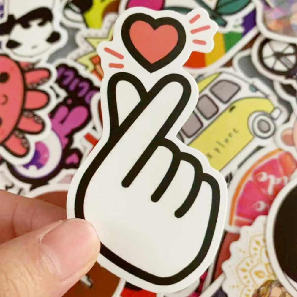 50 шт. мультяшная простая VSCO для девочек Kawaii наклейка s для детской игрушки Водонепроницаемая наклейка для DIY ноутбука велосипедный шлем автомобильные наклейки