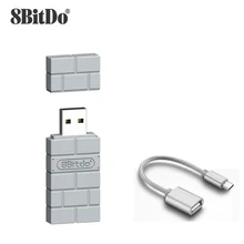 8BitDo USB inalámbrico Bluetooth adaptador receptor para Nintendo interruptor Klassische Konsole PS1 Mini PS4 controlador para PS5 manejar