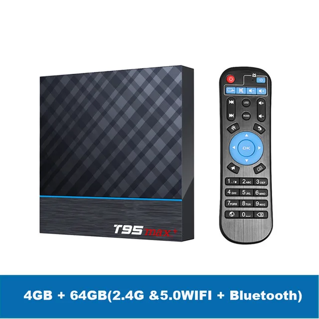 4G 64G T95 Max+ Plus Amlogic S905X3 8k android 9,0 tv box с 1 год Испания Нидерланды Бельгия Швеция Польша скандинавский IPTV подписка - Цвет: 4G 64G