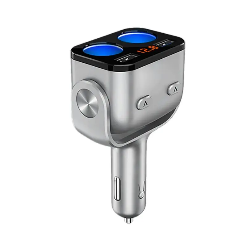 QC3.0 автомобильный зарядный конвертер двойной USB прикуриватель разветвитель гнездо адаптер подходит для 12 в 24 в 90 Вт Светодиодный монитор напряжения Авто Ac