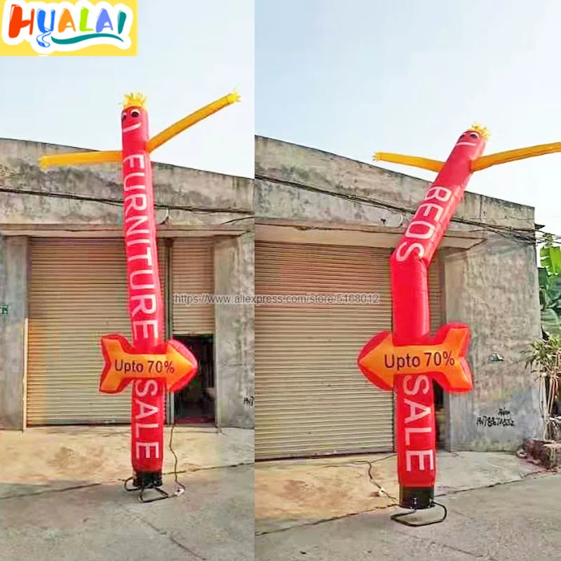 

6m/19.6ft high inflatable air sky dancer with arrow,tube man fly guy with blower for outdoor advertising
