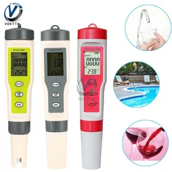 

PH/EC/TDS/TEMP Water Tester 4 in 1 / 3 in 1 Professional Water Quality Monitor Tester for Pools Drinking Water Aquariums