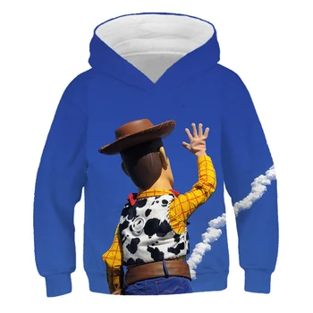 

2020 Boys Girl Hoodies Toy Story Teens Spring Autumn Outerwear Kids Hooded Sweatshirt Clothes Children Long Sleeve Pullover Tops