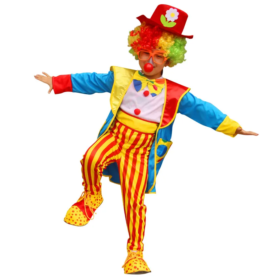 Umorden/Забавный костюм в полоску для мальчиков-подростков, цирк, клоун, для мужчин, большие размеры 4XL 5XL, новогоднее нарядное платье на Хэллоуин