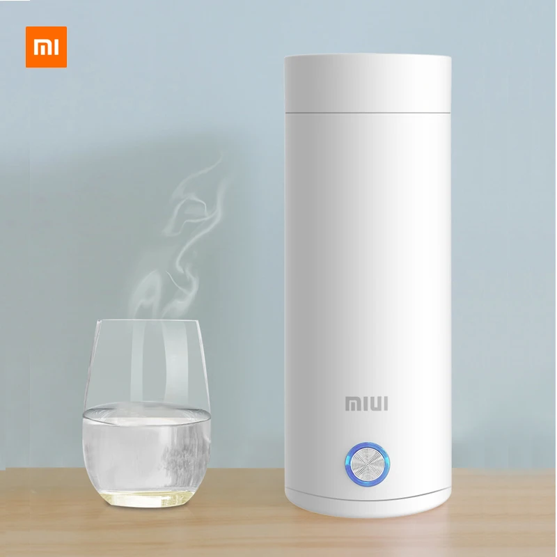  Портативные электрические чайники 400 мл Тепловая чашка для приготовления чая, кофе, путешествия, кипячение, вода, сохраняет тепло, смар…