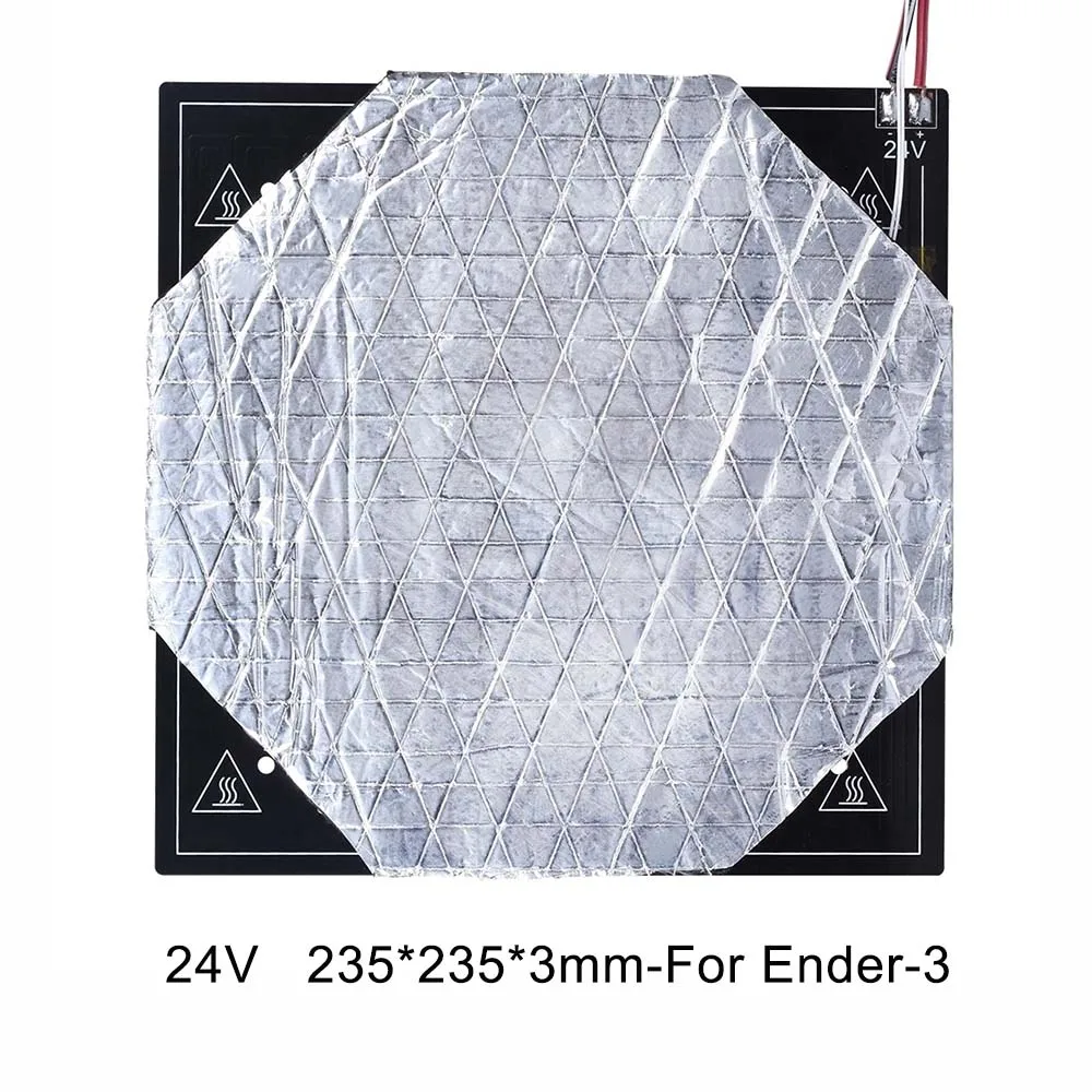 MK3 радиатор 310*310 мм 235*235 мм 12/24V с утеплителем из хлопка с подогревом очаг 3D-принтеры обновления Запчасти для Ender 3/5 PRO CR-10 - Цвет: 24V For Ender-3