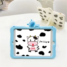 

Case For samsung Pad T295 T290 T297 cute Cartoon cow Kids Cover For samsung Tab A 8.0 inch Silicon Funda