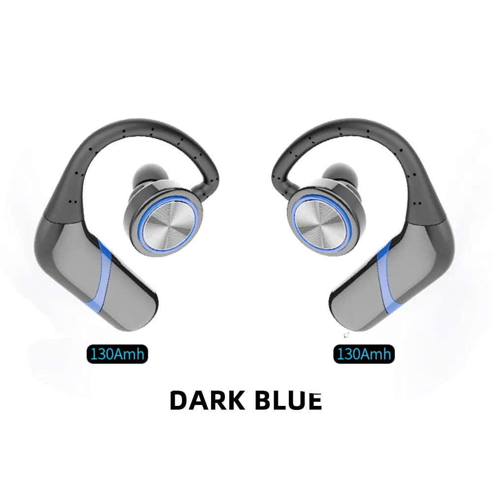 FDBRO S800 TWS Bluetooth наушники 5,0 стерео HIFI Звук беспроводные Bluetooth наушники с микрофоном для iphone xiaomi - Цвет: Синий
