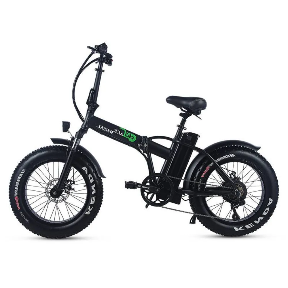 Wheeeleur CMACE сток Fat Tire 2 колеса 500 Вт Электрический велосипед складывающийся